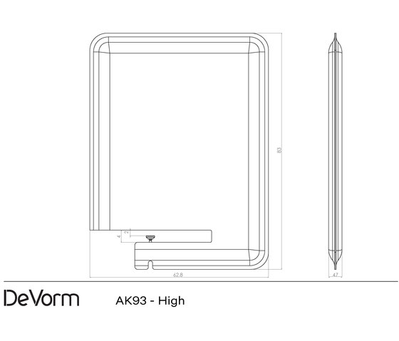 AK 1 Vertical | Absoption acoustique pour table | De Vorm