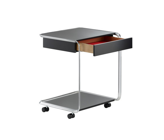 K3CR Oblique-Side table on rolls | Tavolini alti | TECTA