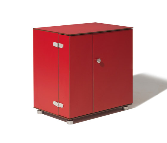 Organizer S bar outdoor cabinet in red | Buffets / Commodes | Citygarten