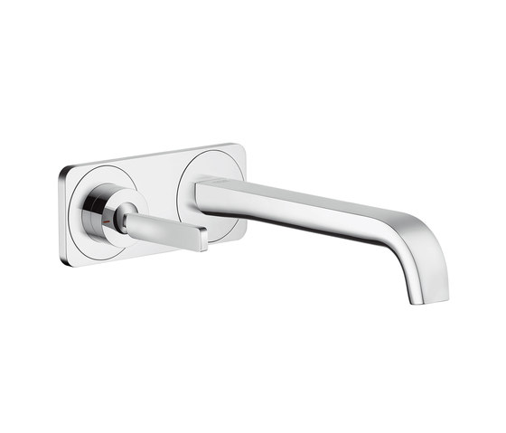 AXOR Citterio E Single lever basin mixer for concealed installation with plate wall-mounted | Wash basin taps | AXOR