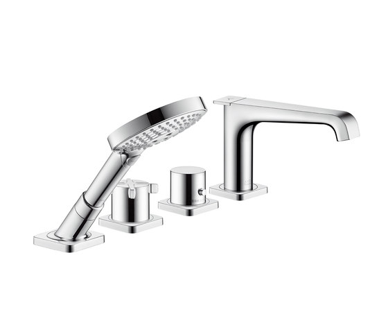 AXOR Citterio E 4-hole rim mounted thermostatic bath mixer | Bath taps | AXOR