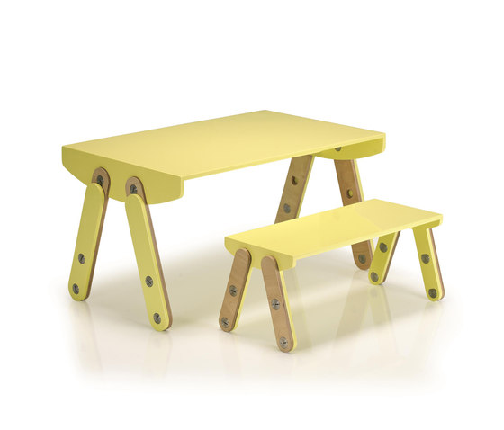 Milky Desk & Bench | Mesas para niños | GAEAforms