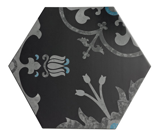 Ornamenti Hanami Terra Nera | Ceramic tiles | Valmori Ceramica Design