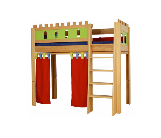 Castle loft game bed DBA-208 | Kids beds | De Breuyn