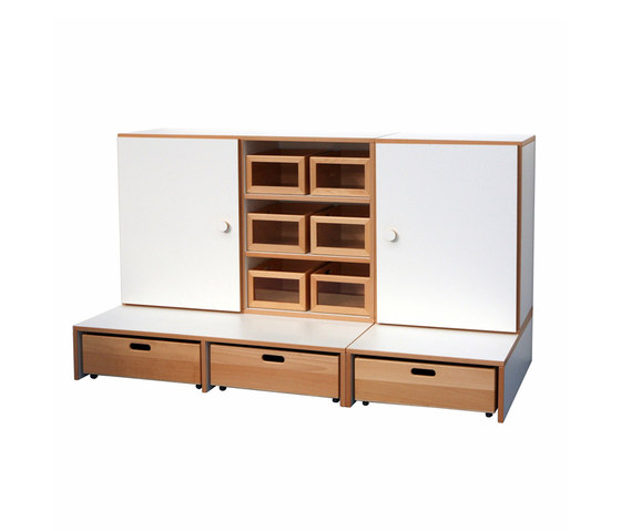 Shelf Combination DBF-652-3-10 | Kids storage furniture | De Breuyn