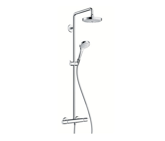 hansgrohe Croma Select S 180 2jet Showerpipe termostato ducha visto EcoSmart 9 l/min | Grifería para duchas | Hansgrohe