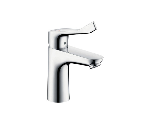 hansgrohe Focus Single lever basin mixer 100 CoolStart without waste set, with extra long handle | Wash basin taps | Hansgrohe