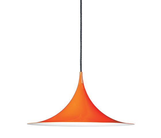 Semi Pendant M | Glossy orange | Lámparas de suspensión | GUBI