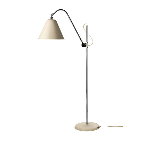 Bestlite BL3 Floor lamp Original Shade | Off-White/Chrome | Free-standing lights | GUBI