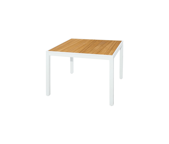 Allux dining table 100x100 cm (abstract slats) | Dining tables | Mamagreen