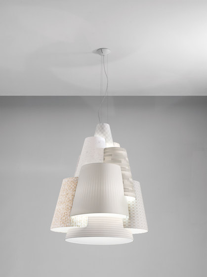 Melting Pot SP 120 light patterns with diffusers | Suspended lights | Axolight