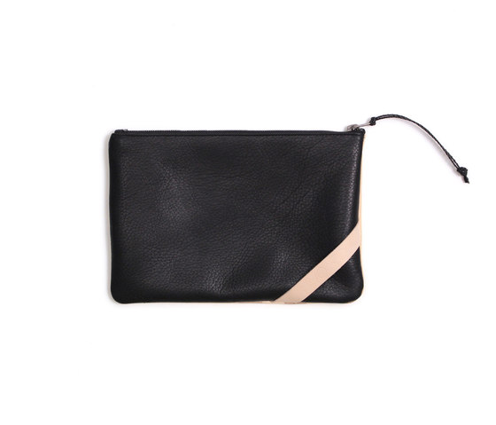 Desert Sand Stripe Leather Clutch - 11x7.5 | Taschen | AVO