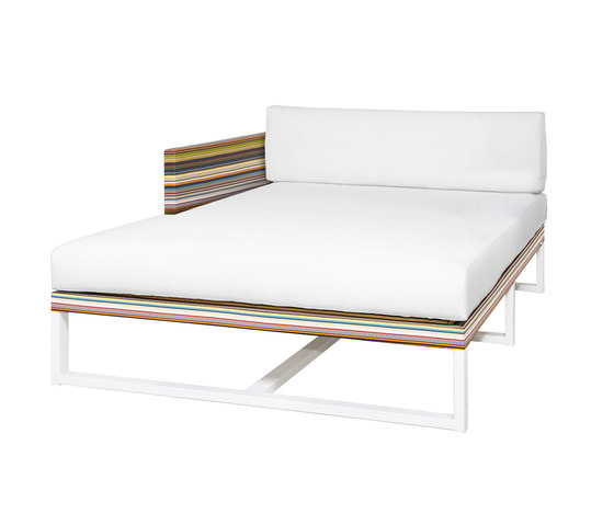 Stripe right chaise | Lettini giardino | Mamagreen