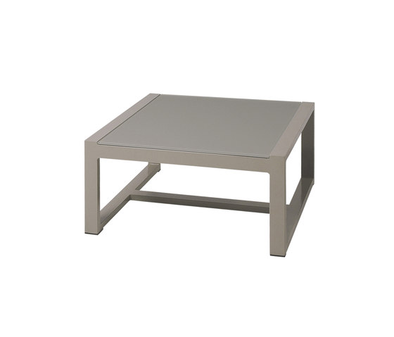 Stripe coffee table 70x70 cm (glass) | Couchtische | Mamagreen