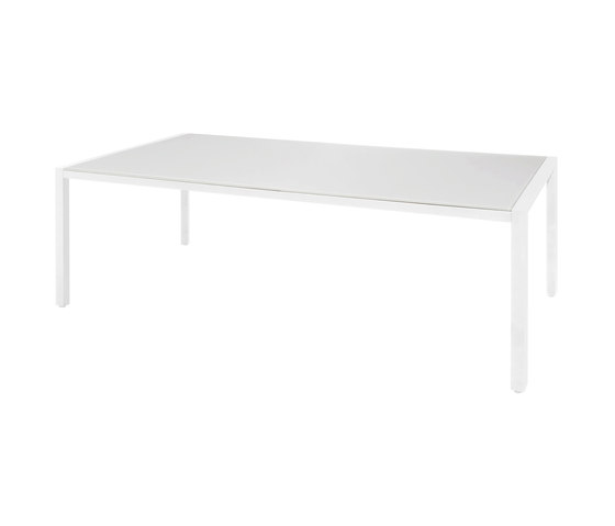 Zudu dining table 235x100 cm (glass) post legs | Dining tables | Mamagreen