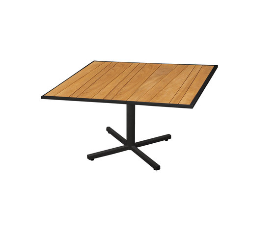 Allux coffee table 90x90 cm (Base P) abstract slat | Mesas de centro | Mamagreen