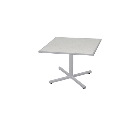 Allux coffee table 65x65 cm (Base P) abstract slat | Mesas de centro | Mamagreen