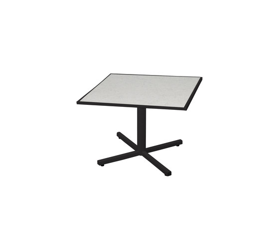 Allux coffee table 65x65 cm (Base P) abstract slat | Mesas de centro | Mamagreen
