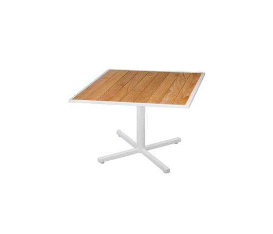 Allux coffee table 70x70 cm (Base P) abstract slat | Mesas de centro | Mamagreen