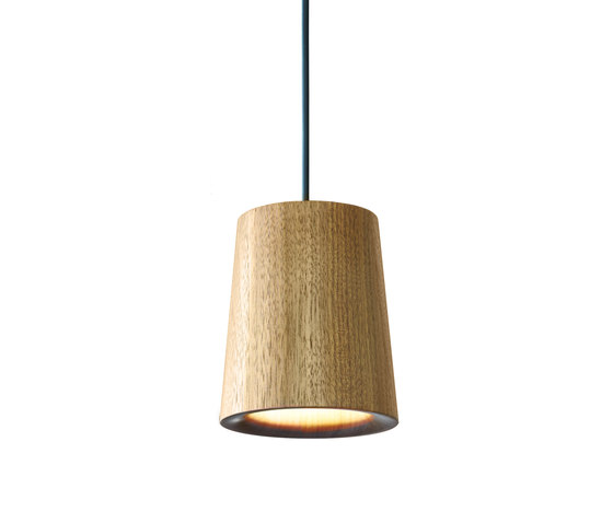 Solid | Pendant Cone in Walnut | Suspended lights | Terence Woodgate