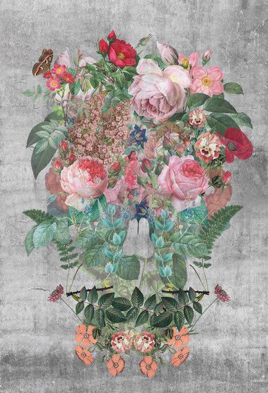 Street Art | Flower Maniac - Roses are red and madness is good | Bespoke wall coverings | Mr Perswall