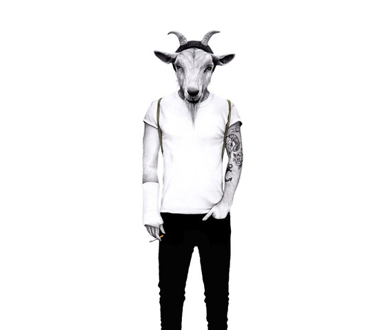 Street Art | Hipster Goat - Be who you are | Bespoke wall coverings | Mr Perswall