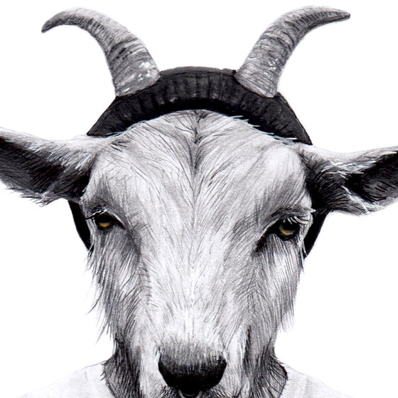 Street Art | Hipster Goat - Be who you are | Rivestimenti su misura | Mr Perswall