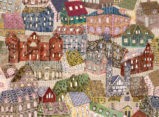 Street Art | Patchwork Houses - Build your own community | Bespoke wall coverings | Mr Perswall