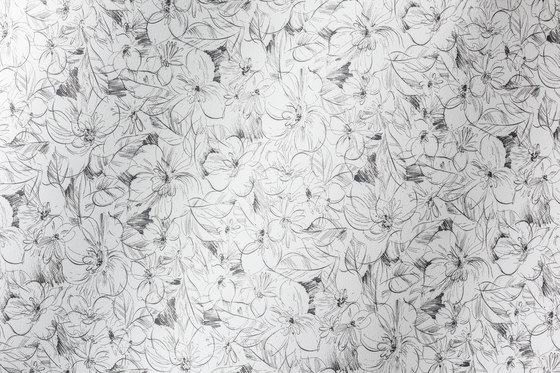 Cordoba Flower schwarz-weiss 016256 | Tessuti imbottiti | AKV International