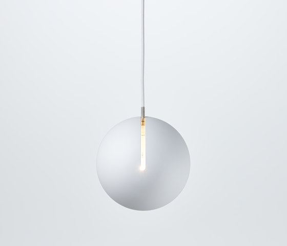 Tilt Globe pendant light white | Suspended lights | Nyta