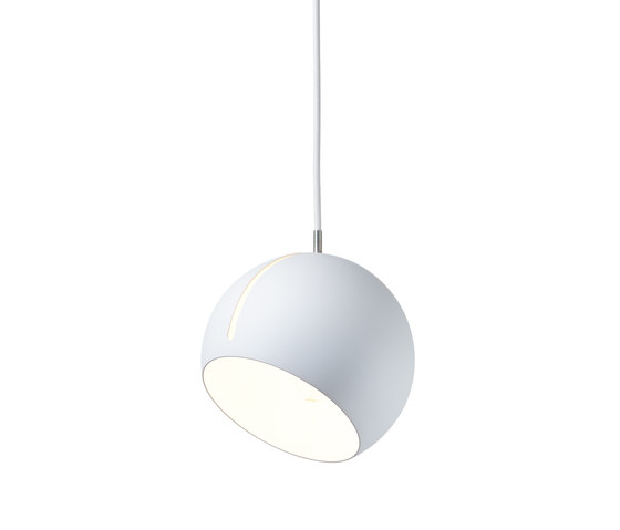 Tilt Globe pendant light white | Suspended lights | Nyta