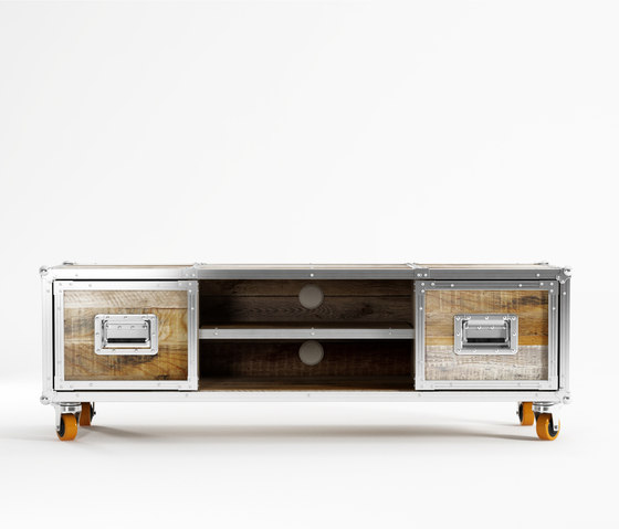 Roadie TV CHEST W/ 2 DRAWERS | Armoires & chariots média | Karpenter