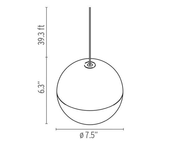 String Light testa a sfera | Lampade sospensione | Flos
