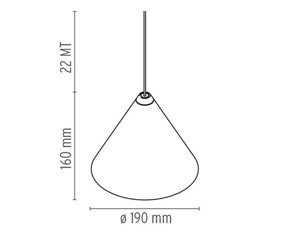 String Light  testa a cono | Lampade sospensione | Flos