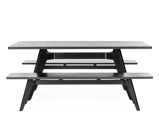 Lavitta rectangular table and bench | Sistemas de mesas sillas | Poiat