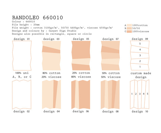 Bandoleo 660010 | Alfombras / Alfombras de diseño | CSrugs