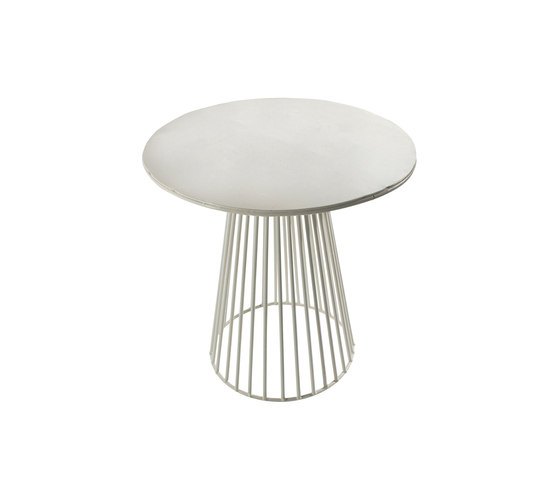 Antonino Table Bistrot Garbo30 Ronde Blanc | Tables d'appoint | Serax