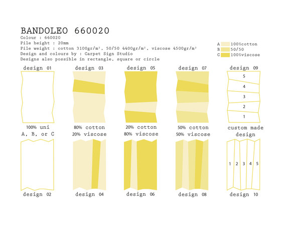 Bandoleo 660020 | Tapis / Tapis de designers | CSrugs