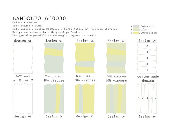Bandoleo 660030 | Tapis / Tapis de designers | CSrugs