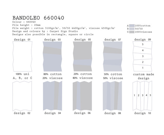 Bandoleo 660040 | Tapis / Tapis de designers | CSrugs