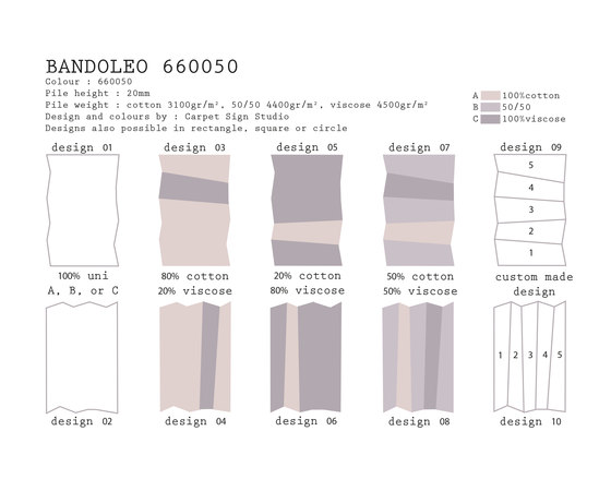Bandoleo 660050 | Tapis / Tapis de designers | CSrugs