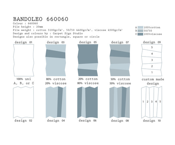Bandoleo 660060 | Tapis / Tapis de designers | CSrugs