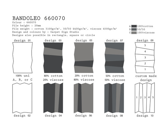 Bandoleo 660070 | Tapis / Tapis de designers | CSrugs