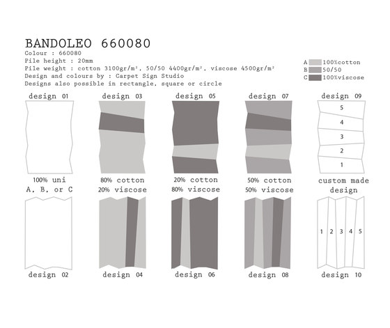 Bandoleo 660080 | Alfombras / Alfombras de diseño | CSrugs