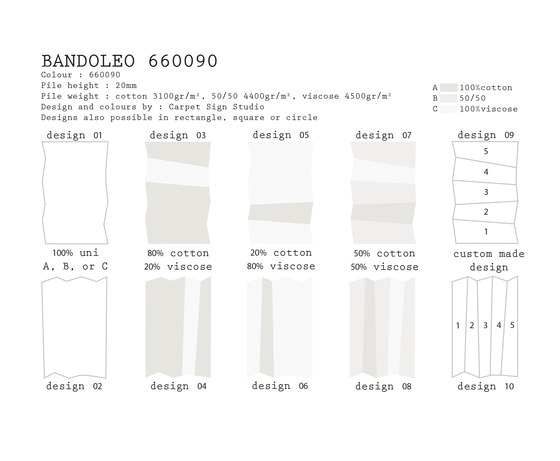 Bandoleo 660090 | Tapis / Tapis de designers | CSrugs