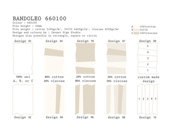 Bandoleo 660100 | Tapis / Tapis de designers | CSrugs