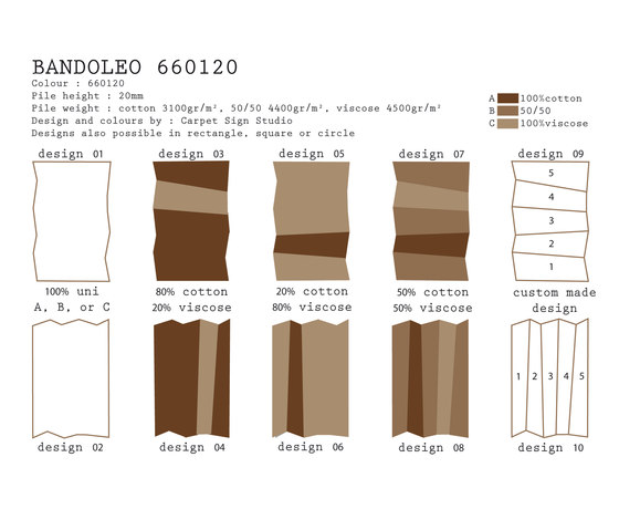 Bandoleo 660120 | Tapis / Tapis de designers | CSrugs