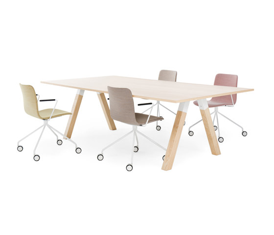 Frankie Conference Table Wooden A-Leg Wood | Mesas contract | Martela