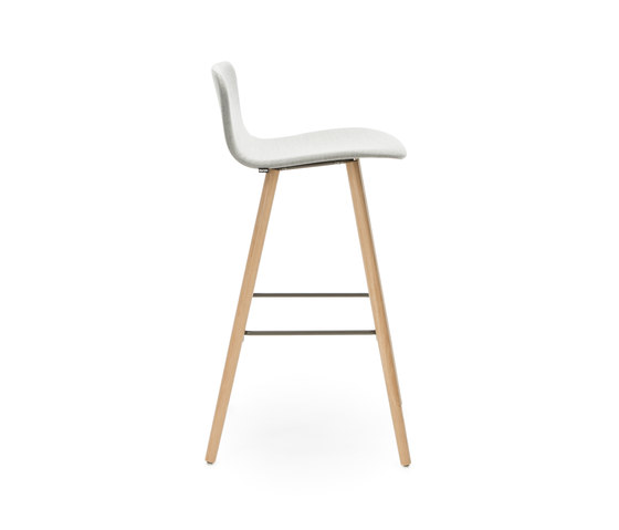 Sola Barstool Wooden Base Low Backrest | Bar stools | Martela