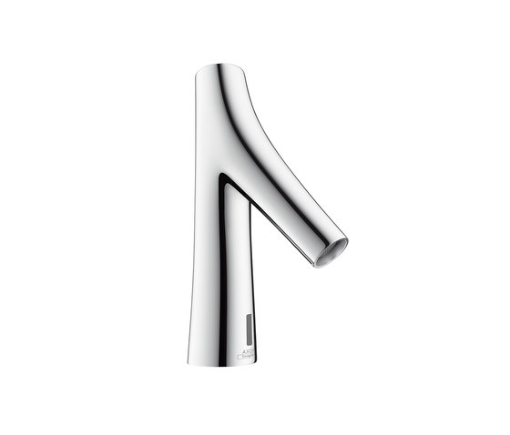 AXOR Starck Organic Electronic basin mixer with temperature pre-adjustment, with 230 V mains connection | Wash basin taps | AXOR